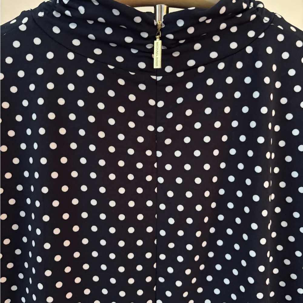 MICHAEL Michael Kors Blue and White Blouse with Polka Dots - Picture 6 of 6